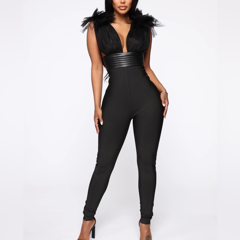Tulle Bandage Jumpsuit